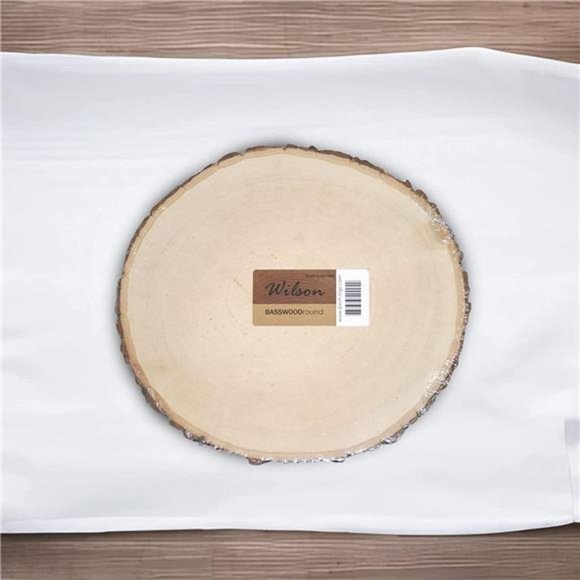 4 Pack Basswood Round Rustic Wood, Unsanded, 9-11" Diameter (Large) Excellent - Picture 5 of 7